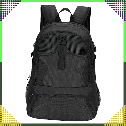 Mochila deportiva de entrenamiento con compartimento para balón y sección para botas de fútbol