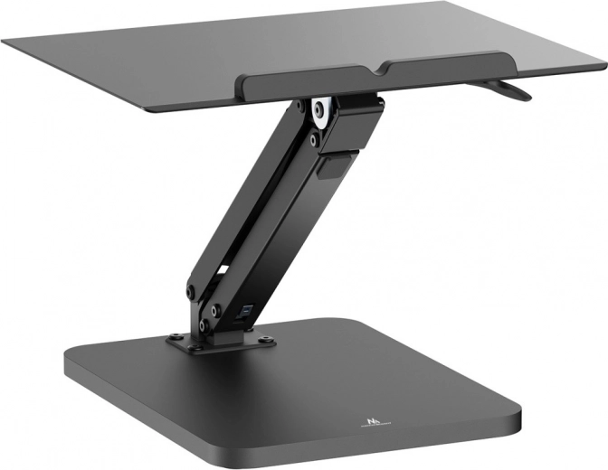 Soporte de sobremesa para monitor y portátil Maclean con resorte de gas