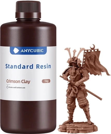 Resina estándar Anycubic para impresión 3D LCD/DLP (arcilla carmesí)