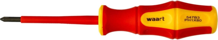 Destornillador de cruz aislado PH1 × 80 mm VDE
