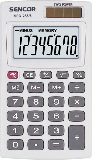 Calculadora de bolsillo Sencor SEC 255
