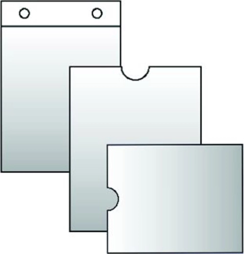Funda transparente para tarjetas de control horario 100 × 220 mm, 120 micras