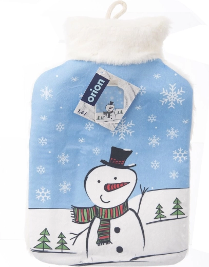 Diseño invernal con muñeco de nieve