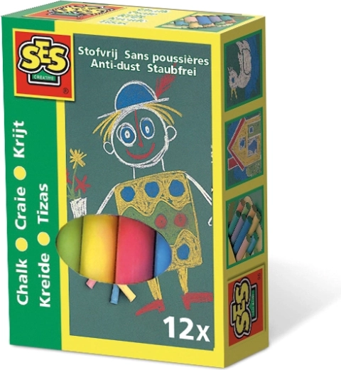 Tizas de colores para niños 12 uds