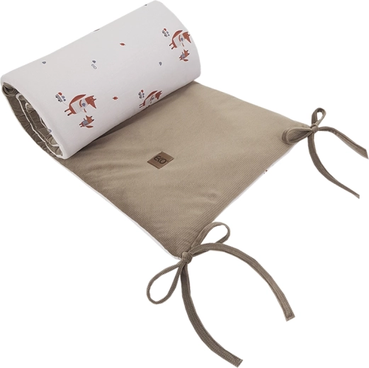 Protector de cuna EKO Fox 360 × 35 cm