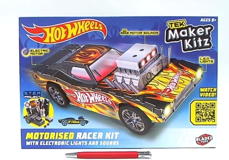 Hot Wheels Bladez Rodger Dodger – kit de construcción con luces y sonido