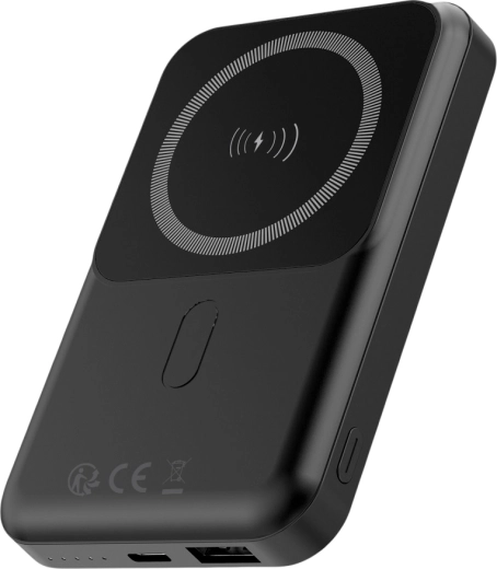 Powerbank inalámbrica Forever MagSafe 10000 mAh, PD/QC 22,5 W, negra