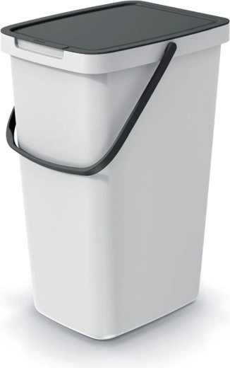 Papelera Systema Q Collect de 20 l con tapa