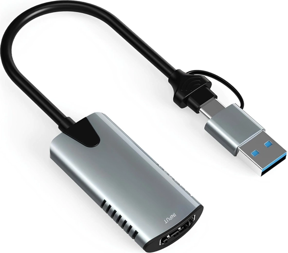 Tarjeta de captura HDMI RENEW FORCE con USB-A y USB-C
