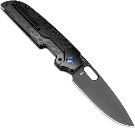 Hoja premium S35VN con acabado de titanio negro