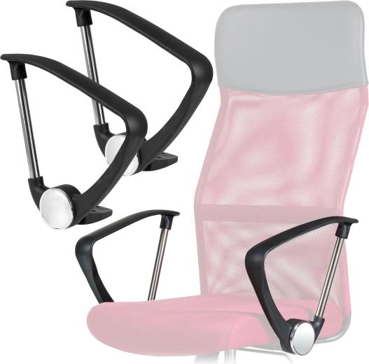 Reposabrazos negros para silla Sydney – juego de 2 unidades