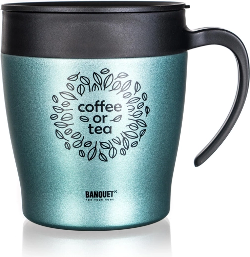 Taza térmica de viaje 330 ml BANQUET Tazza verde-gris