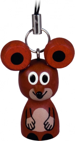 Llavero de madera mini ratoncito Detoa