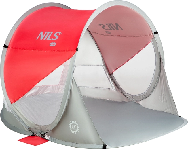 Tienda de playa autoarmable NILS Camp roja