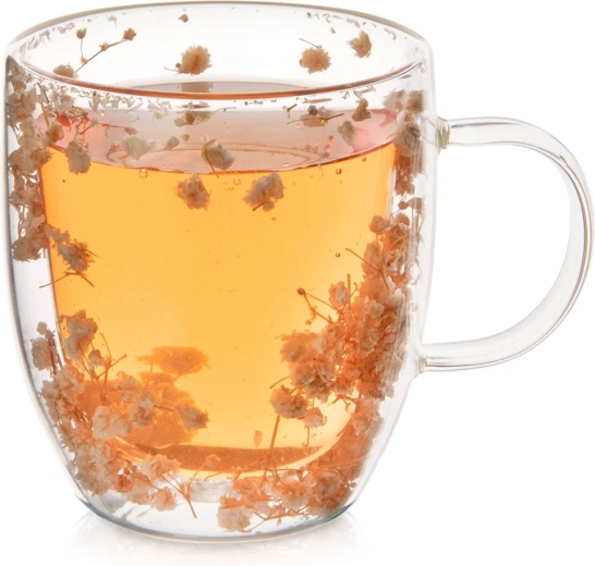 Taza termo de vidrio con doble pared 350 ml