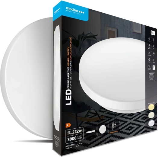 Lámpara de techo LED redonda Modee 36 W 3CCT 3900 lm con interruptor