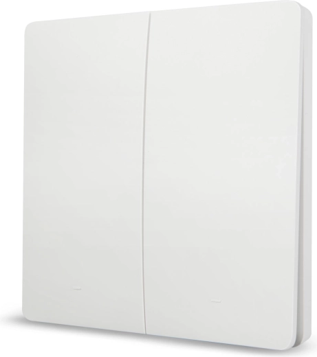 Pulsador de pared inalámbrico Delight KINETIC, 2 circuitos, 433 MHz, IP20