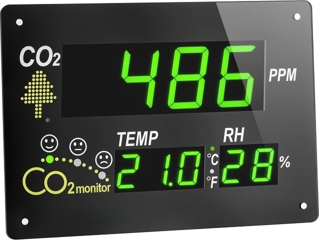 Indicador de calidad del aire TFA AirCO2ntrol con medición de CO2, temperatura y humedad