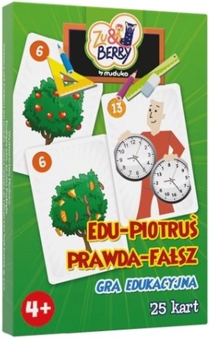 Muduko Edu Piotruś: Verdad o mentira – juego de cartas educativo para niños 4+