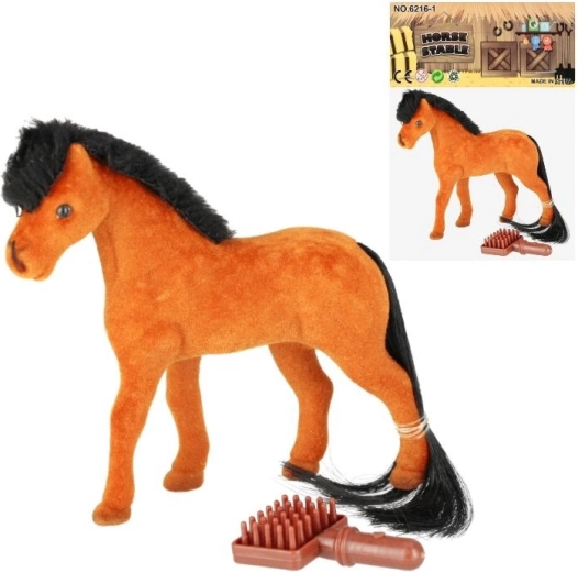 Poni con cepillo para peinar