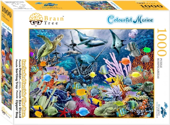 Puzzle Mar colorido 1000 piezas