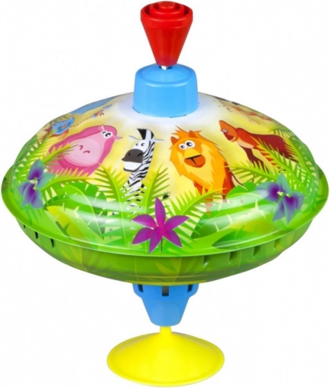 Peonza LENA jungla 16 cm con ventosa