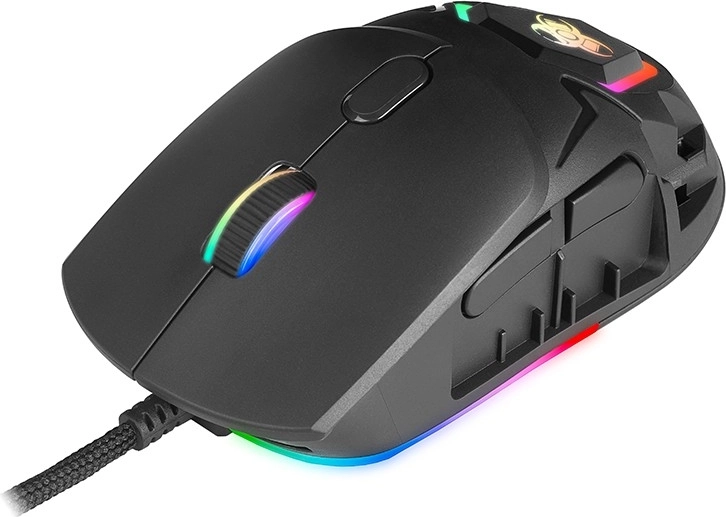 Iluminación RGB y botones programables