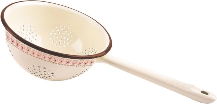 Colador de cocina esmaltado TONCA 20 cm, beige