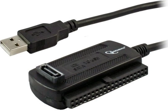Adaptador USB 2.0 a IDE/SATA para discos de 2,5″/3,5″ con adaptador de corriente