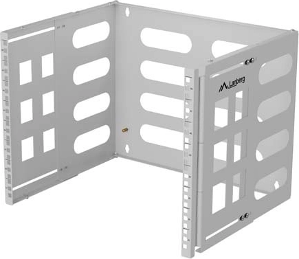 Soporte mural RACK 19" 8U, profundidad 400/240 mm, gris
