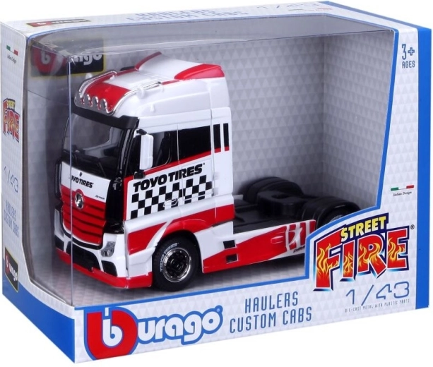 Bburago Street Fire modelo de camión Haulers Custom Cabs 1:43 surtido - 1 unidad