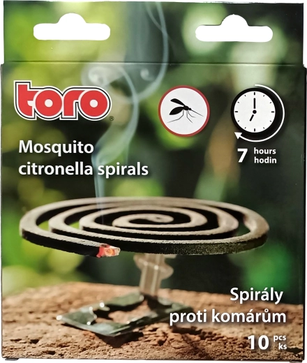 Espirales de citronela contra mosquitos, 10 uds., duración de combustión 7 h