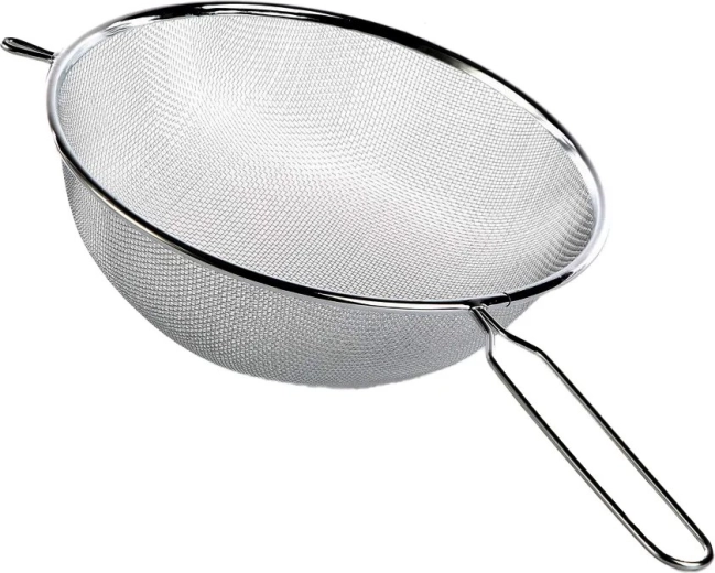 Colador de cocina metálico con mango 23 cm