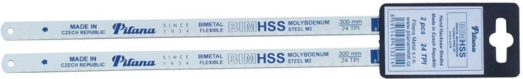 Hojas de sierra para metal 300 mm 24 TPI bimetal, juego de 2 uds. PILANA