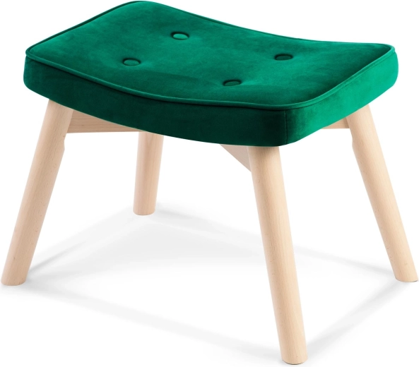 Reposapiés para sillón Norse Sofotel en verde oscuro