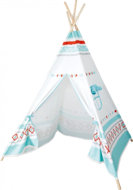 Small Foot tipi infantil blanco y azul