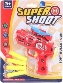 Pistola infantil de dardos de espuma