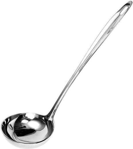 Cucharón de acero 90 ml, 32,5 cm