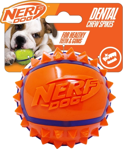 Nerf Dog pelota con pinchos para perros 9 cm