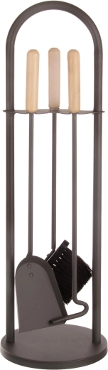 Juego de herramientas para chimenea con soporte de 68,6 cm