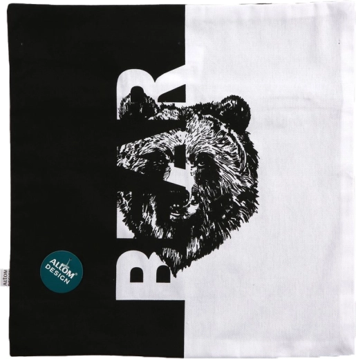Funda decorativa para cojín 40 × 40 cm animales salvajes Bear