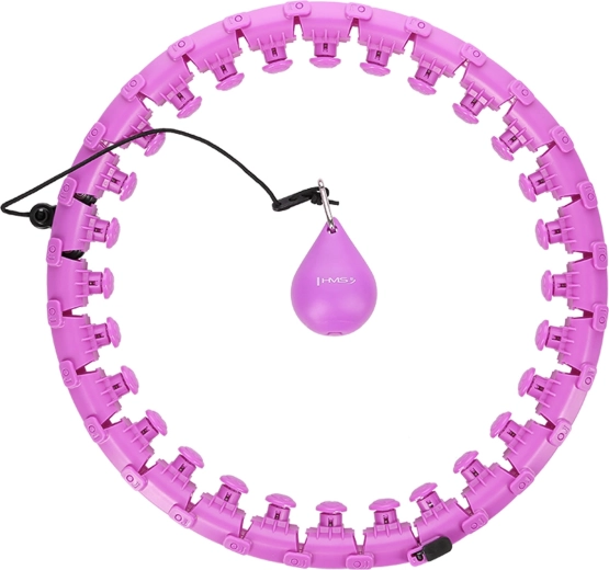 Hula hoop inteligente con masaje y peso para moldear la cintura – morado