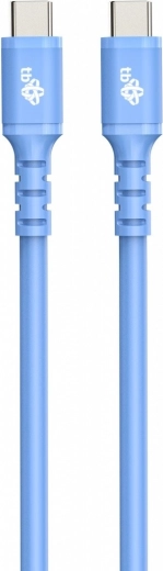 Cable de silicona azul USB C - USB C 1 m