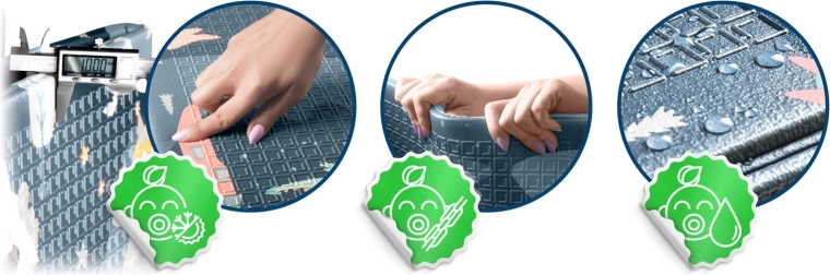 Amortiguación de impactos y aislamiento térmico gracias a 1 cm de XPE