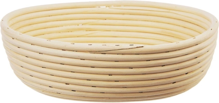 Cesta de ratán para fermentación de pan 1,5 kg, 28 × 22 × 9 cm