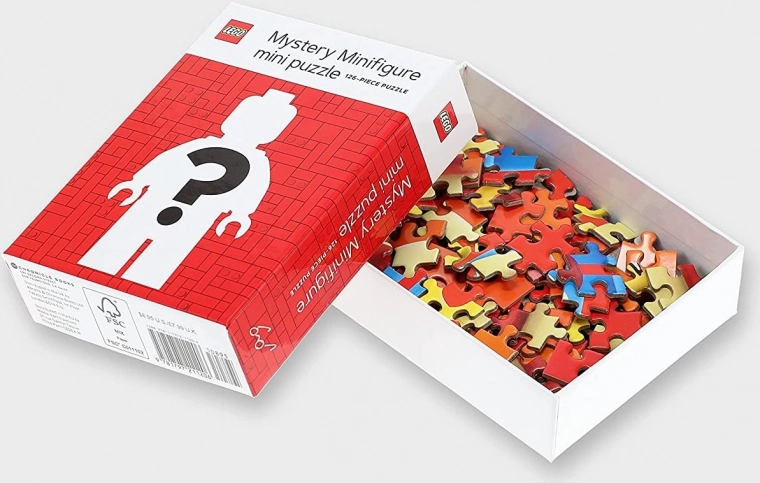 Puzzle LEGO minifigura misteriosa 126 piezas – Roja