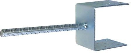 Base de anclaje al suelo 70 × 60 mm galvanizada