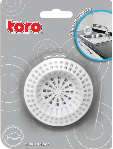 Filtro de plástico para desagüe TORO, set de 2 uds., diámetro 7 cm