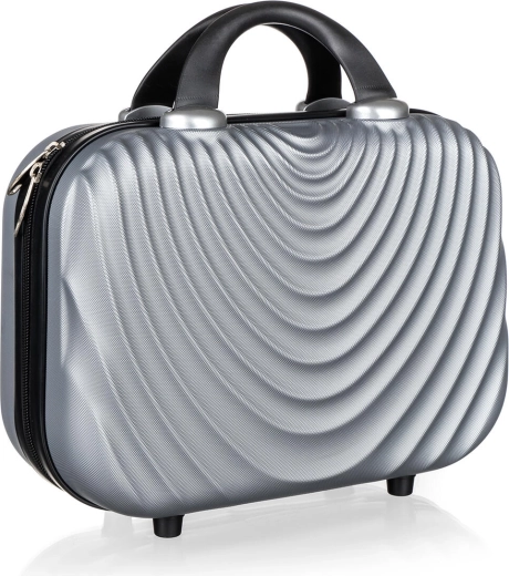 Neceser de viaje de ABS, 10 l, gris