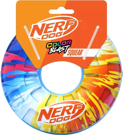 Nerf Dog aro volador con chirriador para perros 15 cm